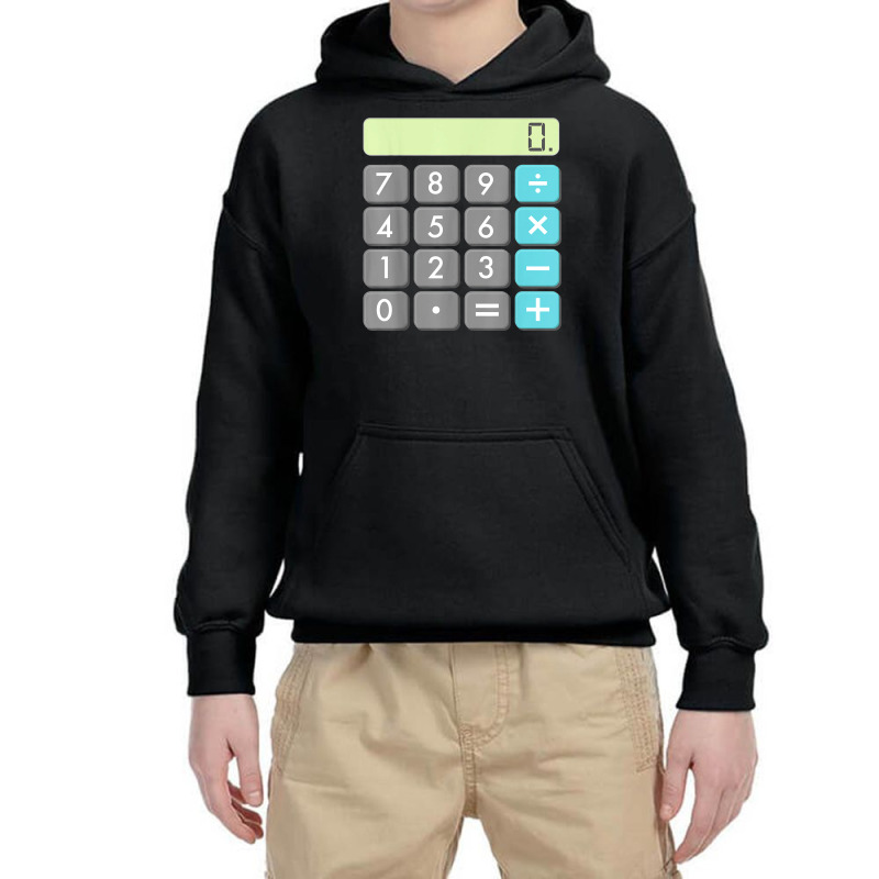 Calculator Halloween Costume Shirt Math Geek Scary Cool Gift Youth Hoodie by Newart | Artistshot