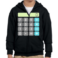 Calculator Halloween Costume Shirt Math Geek Scary Cool Gift Youth Zipper Hoodie | Artistshot