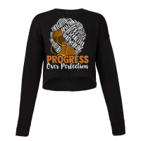 Progress Over Perfection Teacher Black History Month Music Vintage Cropped Sweater | Artistshot