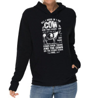 All I Need Is This Cow Funny Farmer Women Men Dairy Farm Lightweight Hoodie | Artistshot