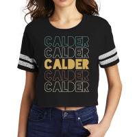 Calder Calder Calder Calder Calder Scorecard Crop Tee | Artistshot