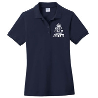 Keep Calm And Let Adam Handle It Ladies Polo Shirt | Artistshot