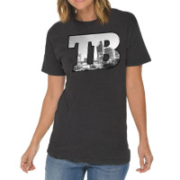 Tb Tampa Bay City Skyline Of Tampa Bay, Florida Vintage T-shirt | Artistshot