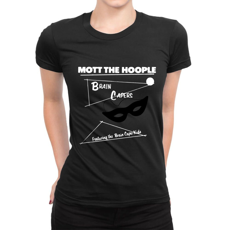 Mott The Hoople Brain Capers Fitted Jersey Tee Ladies Fitted T-Shirt by cm-arts | Artistshot