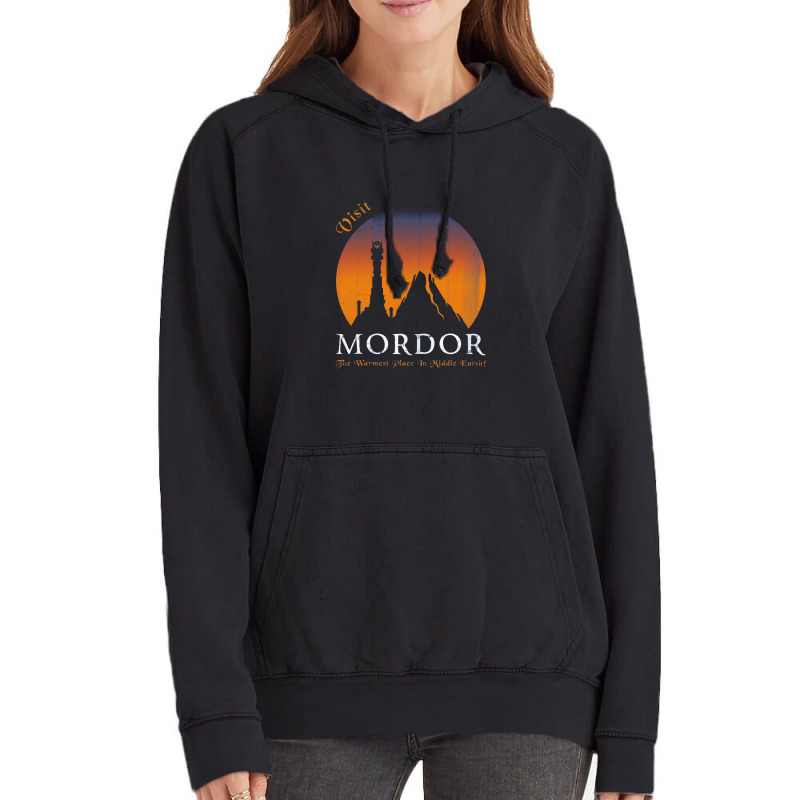 Visit Mordor,mordor Vintage Hoodie by creepysatan | Artistshot