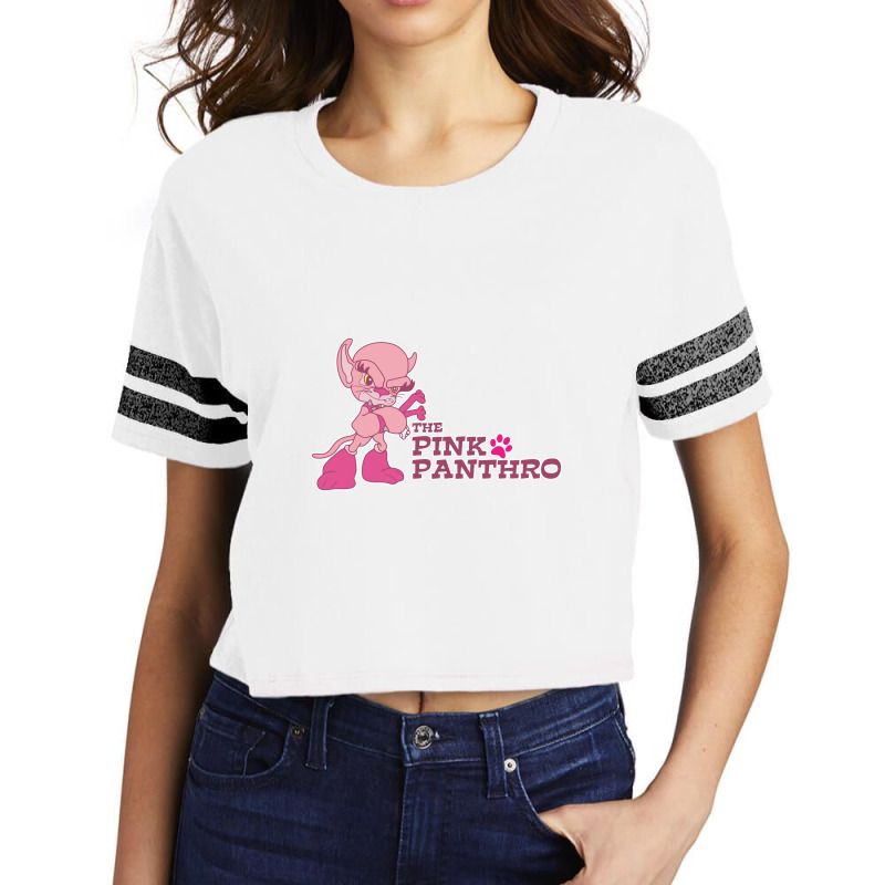 Pink Panthro Thundercats Scorecard Crop Tee by xmiddlex | Artistshot