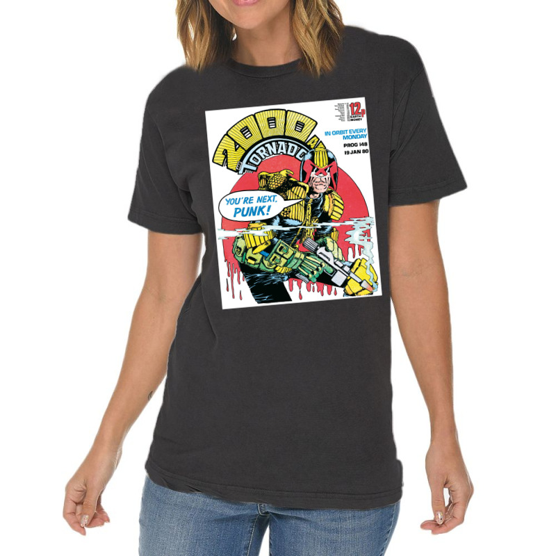 Judge Dredd Dredd Police Mega City Mega City Mega City One Coverpunk M Vintage T-shirt | Artistshot