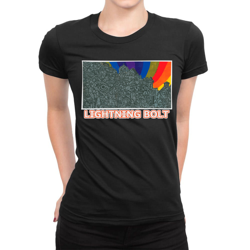 Lightning Bolt Ladies Fitted T-Shirt by cm-arts | Artistshot