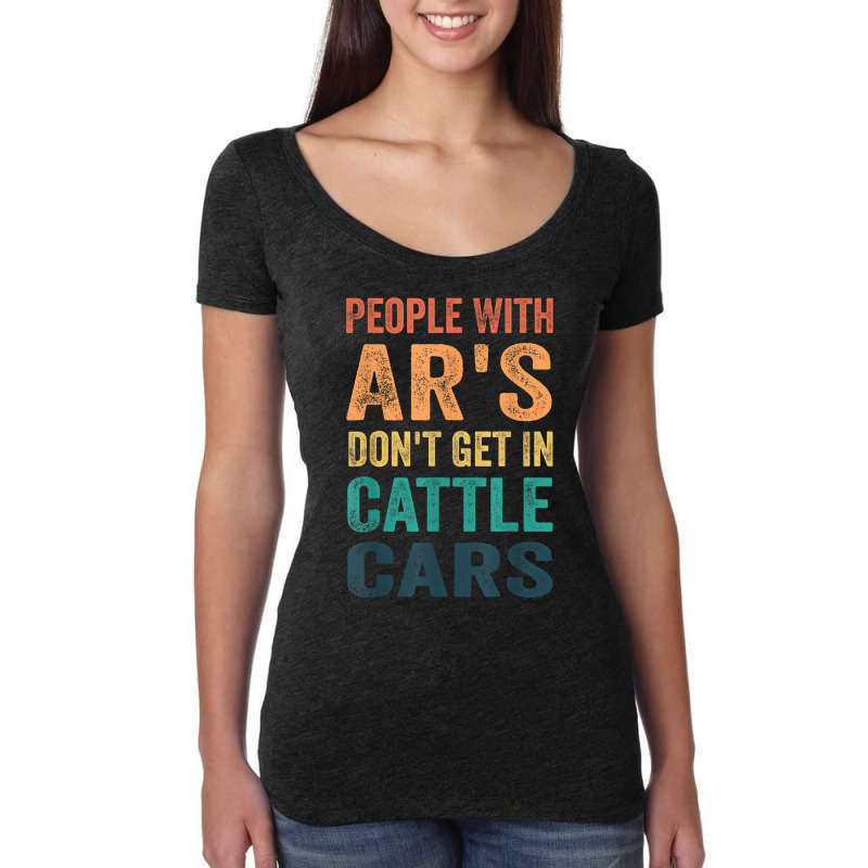 Funny People With Ar's Don'gein Cattle Cars Characters Video Game Women's Triblend Scoop T-shirt by RoyDesign | Artistshot