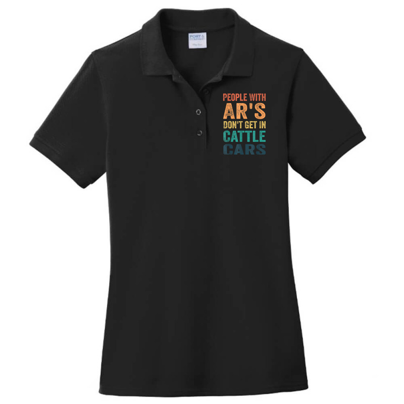 Funny People With Ar's Don'gein Cattle Cars Characters Video Game Ladies Polo Shirt by RoyDesign | Artistshot