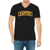 Army Sapper Tab Combat Engineer T - 20434s V-neck Tee | Artistshot