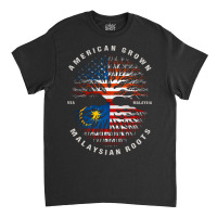 American Grown Malaysian Roots Malaysia Flag Classic T-shirt | Artistshot