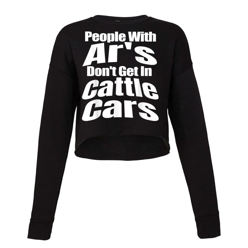 Funny People With Ar's Don'gein Cattle Cars Games Characters Cropped Sweater by RoyDesign | Artistshot