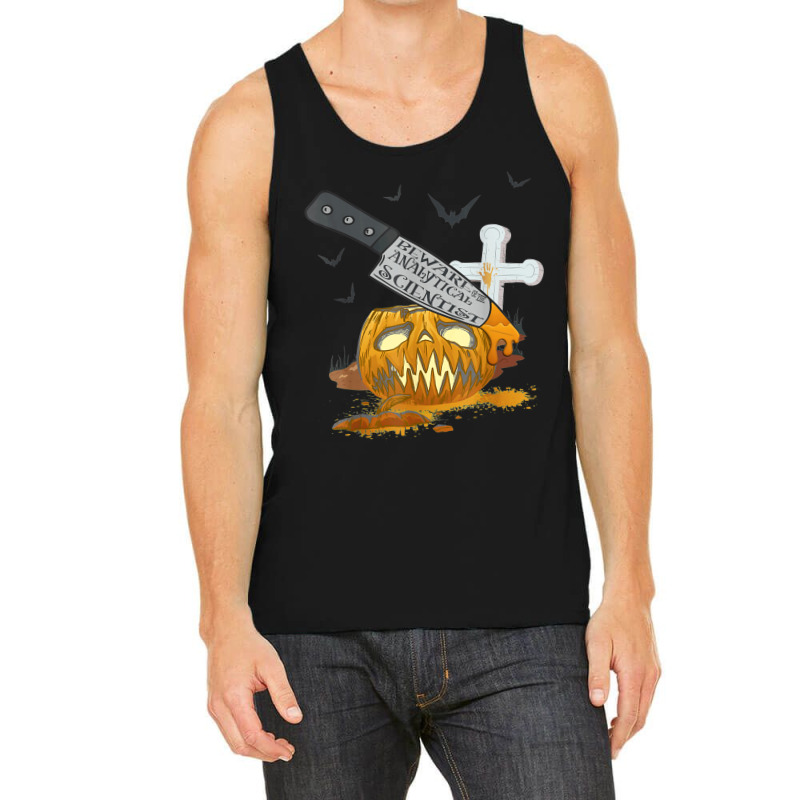 Analytical Scientist Funny Halloween Party Tank Top by Newart | Artistshot