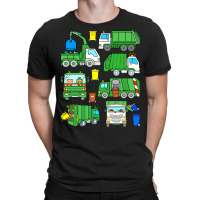 Garbage Man T  Shirt Green Garbage Truck Design For Kids T  Shirt T-shirt | Artistshot