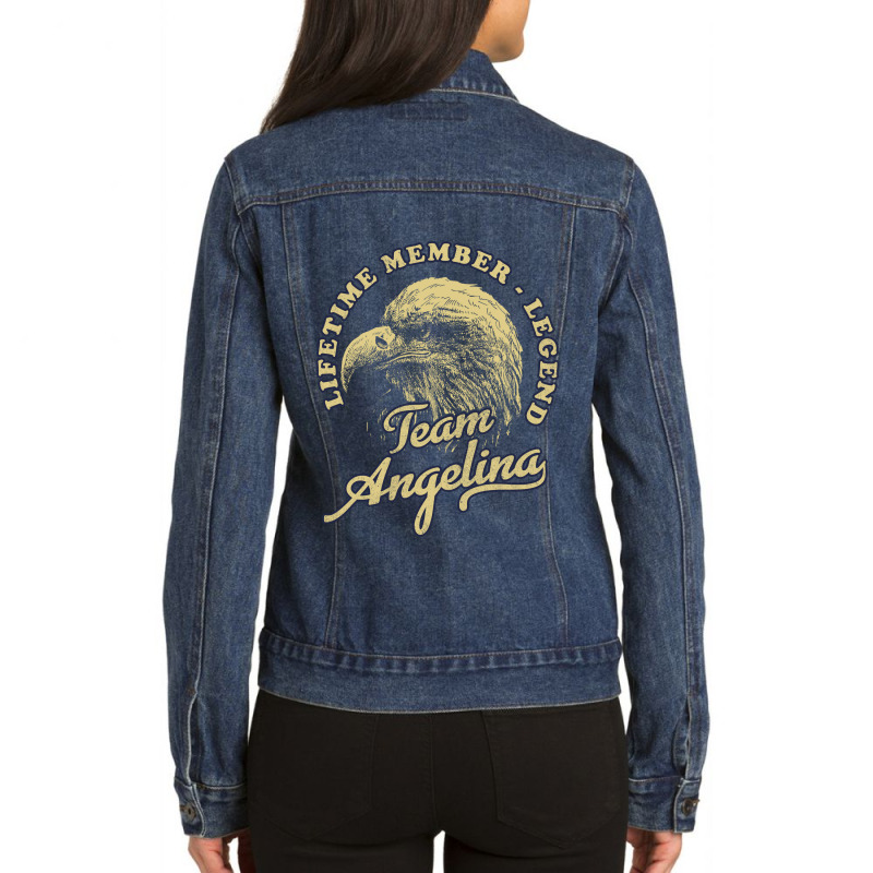 Day Gifts Actress Talent Funny Gifts Men Ladies Denim Jacket by Artist-Taniya | Artistshot