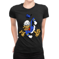 Music Vintage Duck Cartoon For Mens Womens Ladies Fitted T-shirt | Artistshot