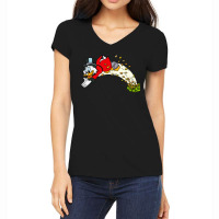 Playing  Ductales  Men Women Women's V-neck T-shirt | Artistshot