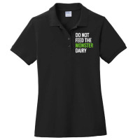 Dairy Free Monster Tee Dairy Allergy Design Ladies Polo Shirt | Artistshot