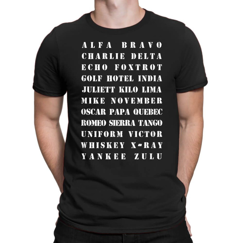 Phonetic Military Alphabet Graphic T-shirt | Artistshot