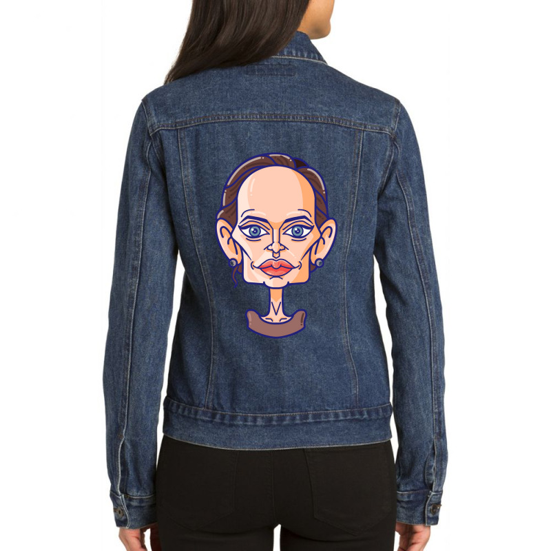 Lover Gifts Angelina Pretty Gifts Women Ladies Denim Jacket by Artist-Taniya | Artistshot