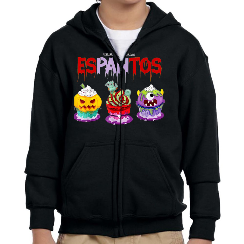 Espantos Latinx Pan Mexican Conchas Halloween Youth Zipper Hoodie by Newart | Artistshot