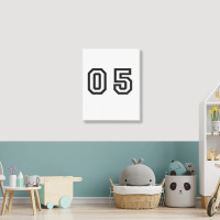 Number Zero Five   Number Five Portrait Canvas Print | Artistshot