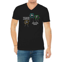 Salt And Copper Periodic Table Police Pun Chemistry T V-neck Tee | Artistshot