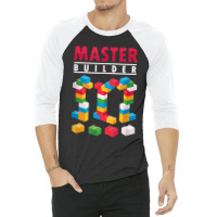 Cool Master Builder Building Blocks Bricks Toy 3/4 Sleeve Shirt | Artistshot