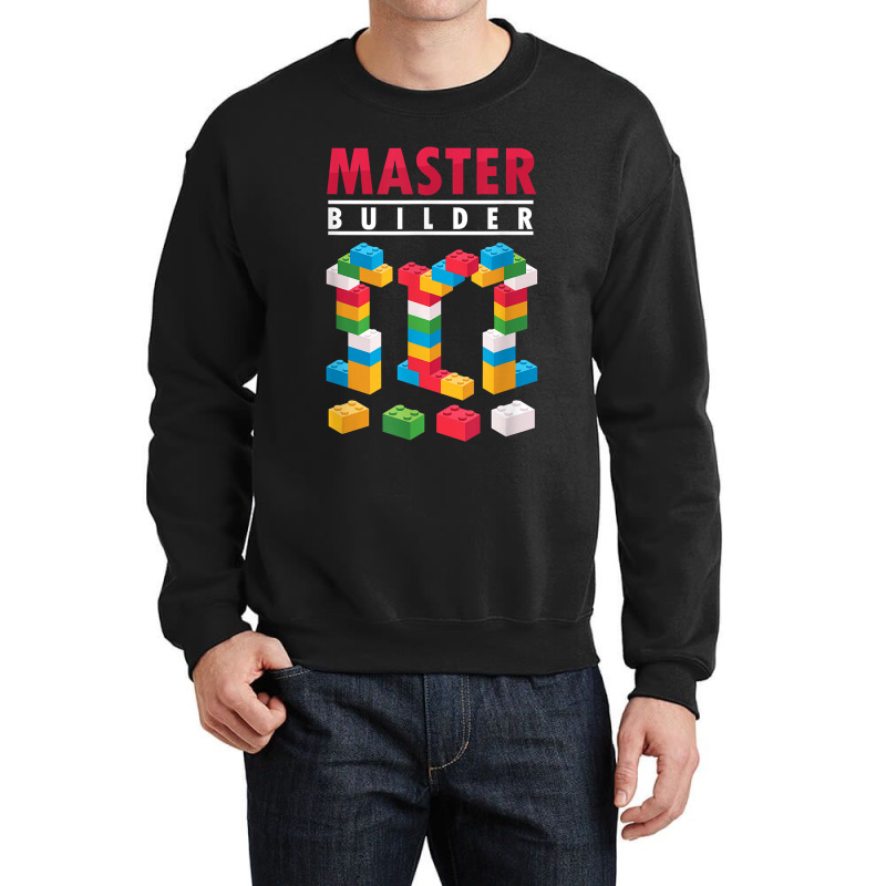 Cool Master Builder Building Blocks Bricks Toy Crewneck Sweatshirt | Artistshot