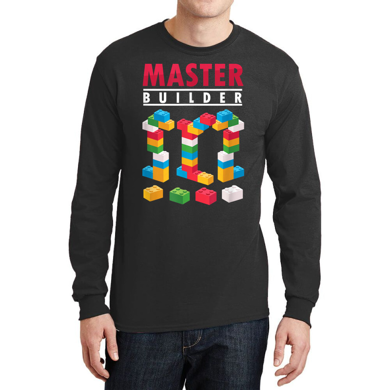 Cool Master Builder Building Blocks Bricks Toy Long Sleeve Shirts | Artistshot