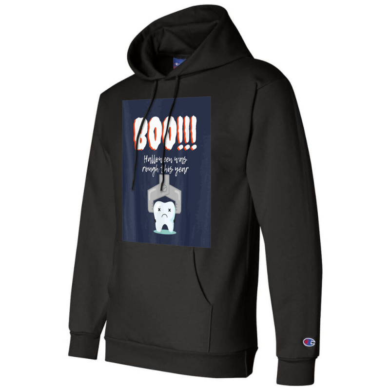 Dental Halloween   Tooth Extraction Champion Hoodie | Artistshot