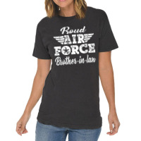 Proud Air Force Brother-in-law Military Family Brother Gifts Vintage T-shirt | Artistshot