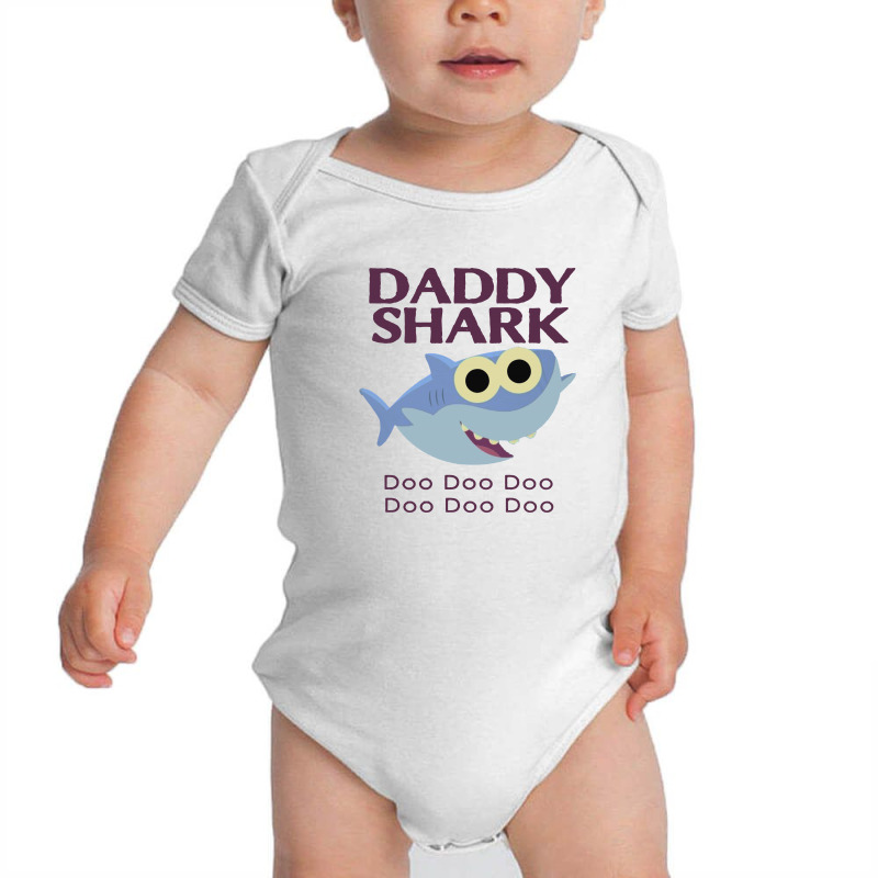 Daddy Shark Doo Doo Baby Bodysuit | Artistshot