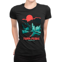 Twin Peaks Tonal Color Pop Poster Ladies Fitted T-shirt | Artistshot