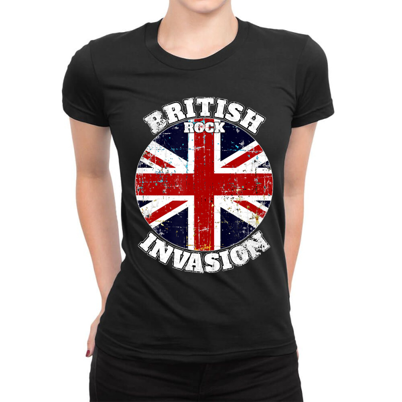 The British Rock Music Invasion V2 Classic Ladies Fitted T-Shirt by cm-arts | Artistshot