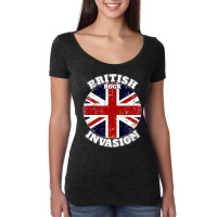 The British Rock Music Invasion V2 Classic Women's Triblend Scoop T-shirt | Artistshot