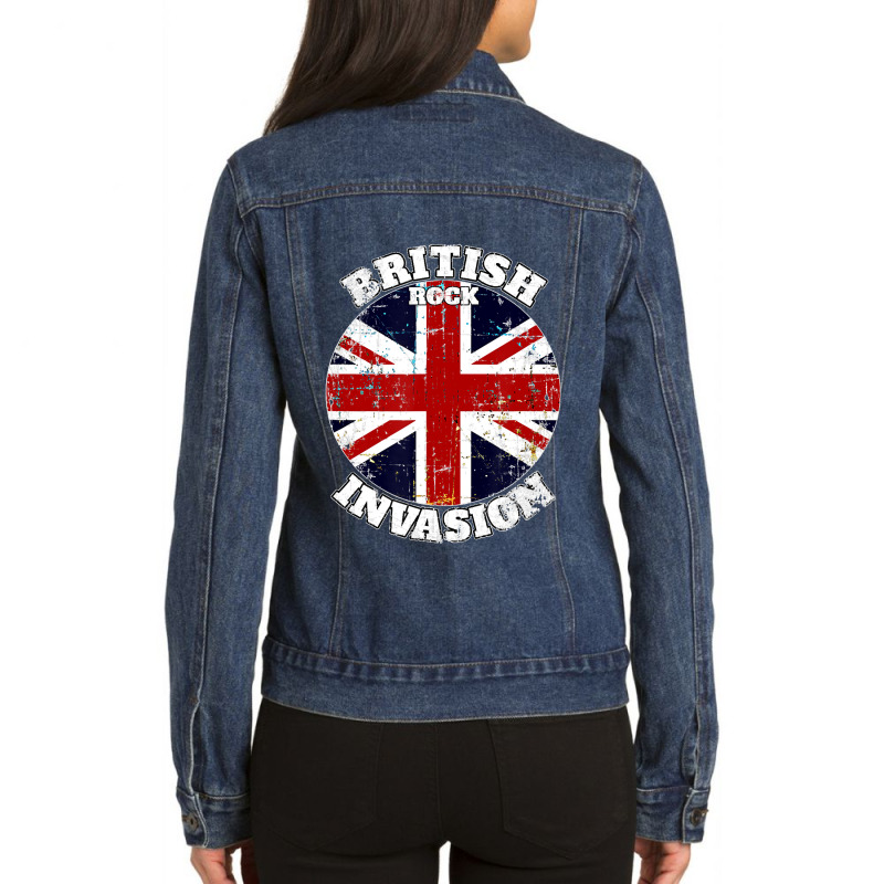 The British Rock Music Invasion V2 Classic Ladies Denim Jacket by cm-arts | Artistshot