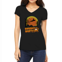 Nurse Witch Riding Syringe Brooms Are For Amateurs Women's V-neck T-shirt | Artistshot