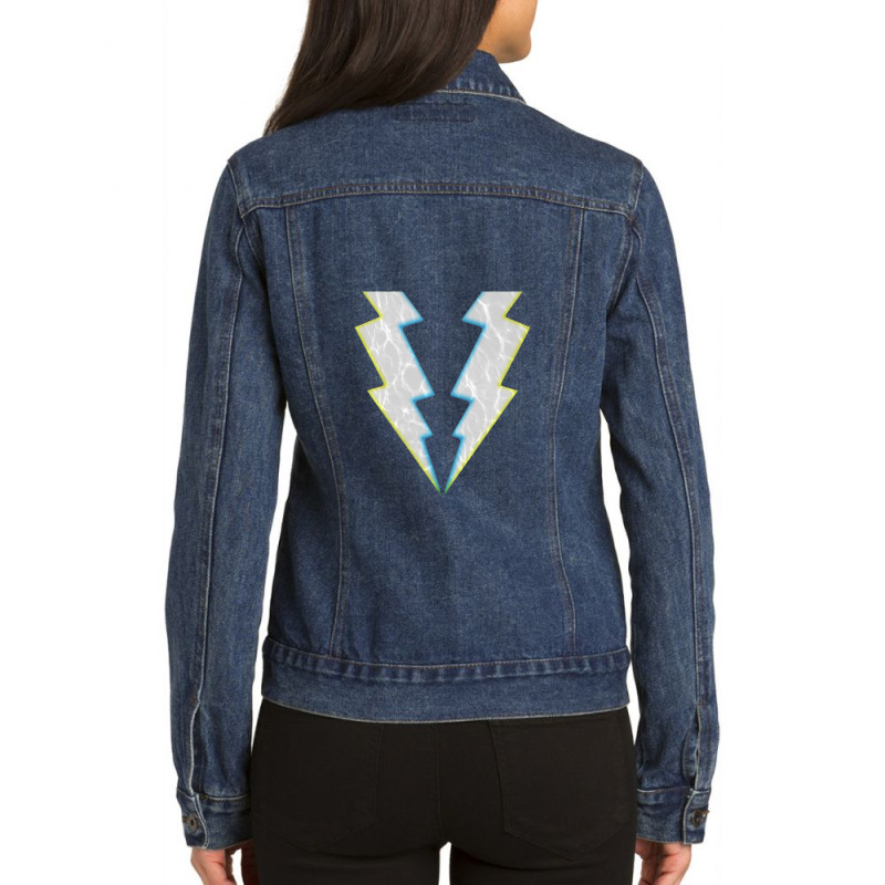 Cw's Black Lightning,black Lightning Ladies Denim Jacket by myrimidia | Artistshot