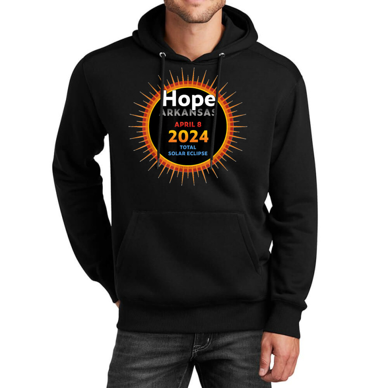 Hope Arkansas Ar Total Solar Eclipse 2024  2  T Shirt Unisex Hoodie by MilesDanialMayberry | Artistshot