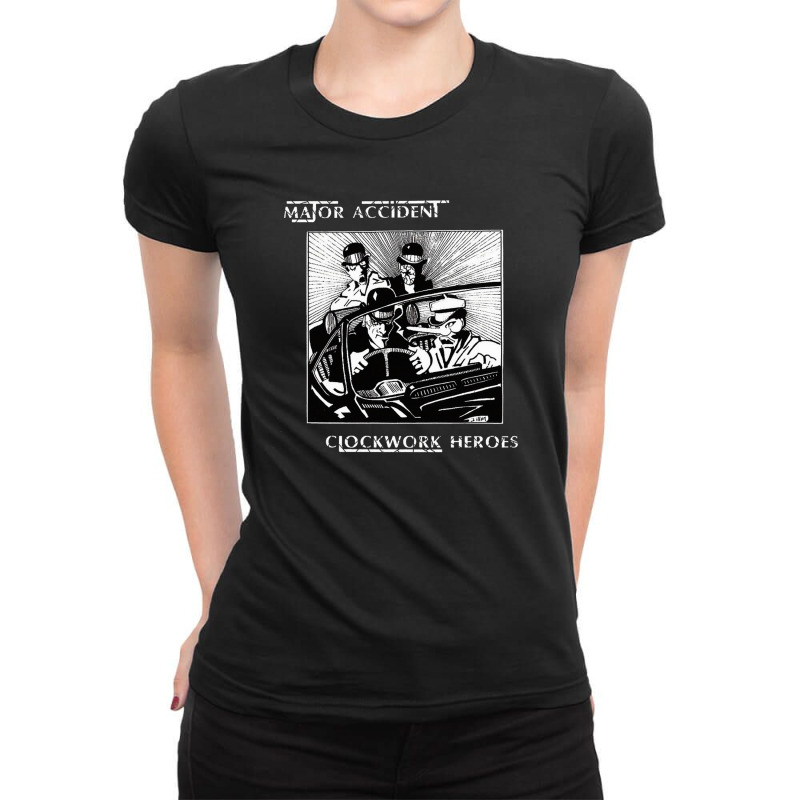 Major Accident Ladies Fitted T-Shirt by barby | Artistshot