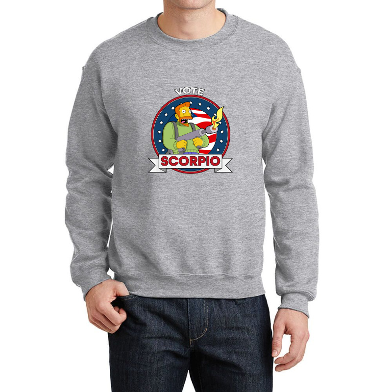 Vote Scorpio Simpsons Crewneck Sweatshirt | Artistshot