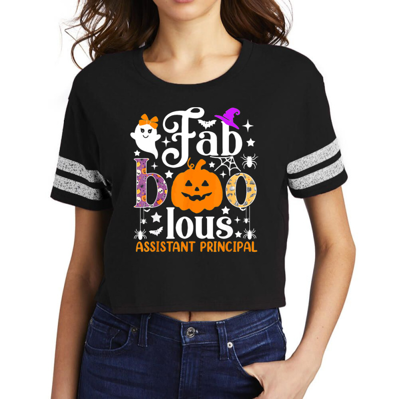 Faboolous Assistant Principal Shirt Boo Pumpkin Halloween Scorecard Crop Tee by Newshirt | Artistshot