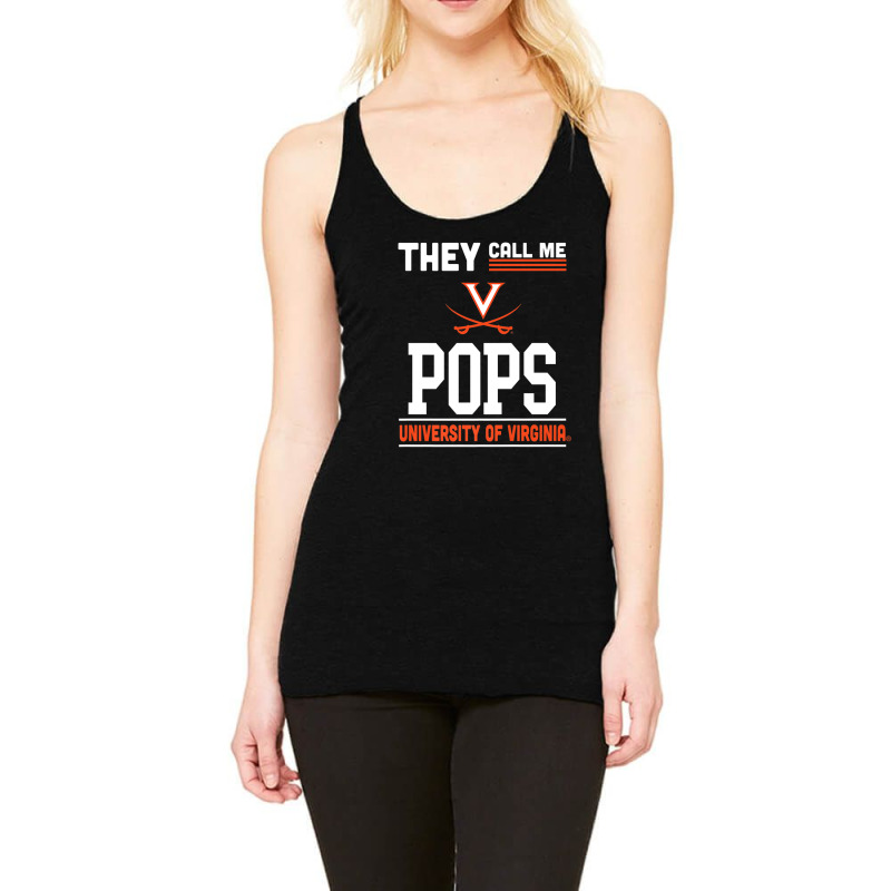 Virginia Cavaliers They Call Me Pops - Apparel Racerback Tank | Artistshot