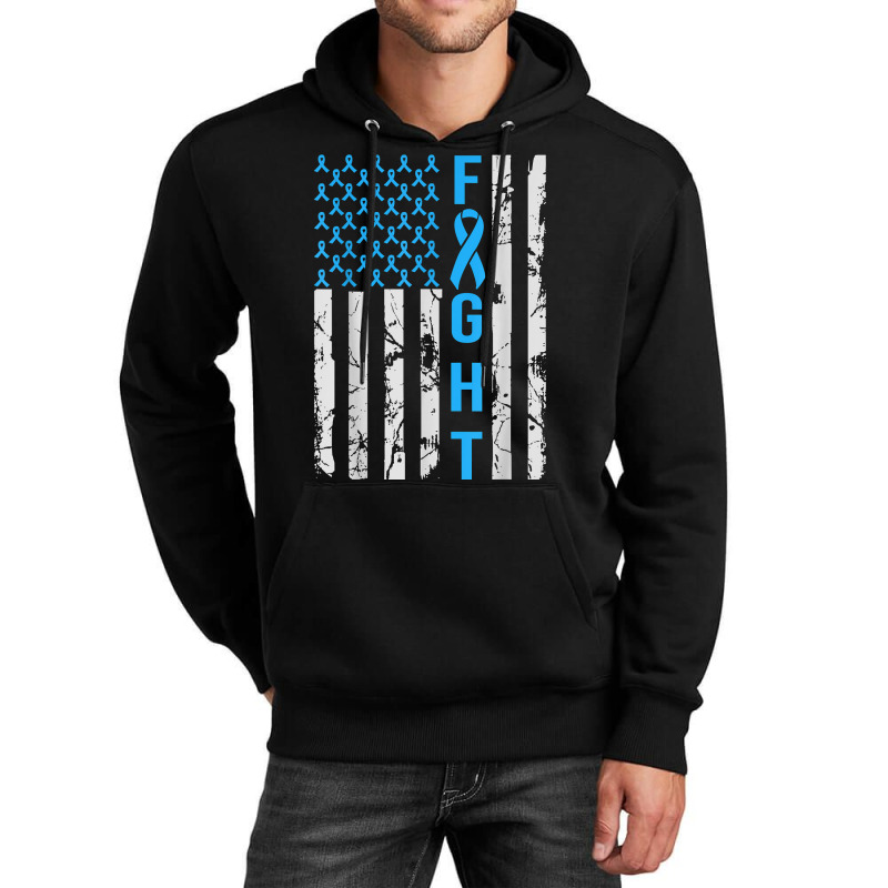 Diabetes Awareness N Usa Flag Distressed For Type 1 Diabetic Unisex Hoodie by BurlFinkelstein | Artistshot