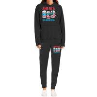 America The Brewtiful Funny July 4th Patriotic Bbq Cookout Hoodie & Jogger Set | Artistshot