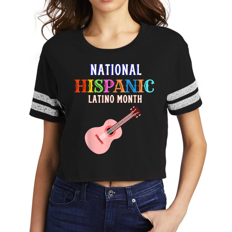 Hispanic Ceremony Month Prideful Latin Spanish Amigo Gifts Gifts Women Scorecard Crop Tee by TyrellDesign | Artistshot