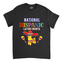 Hispanic Ceremony Month Prideful Latin Spanish Amigo Gifts Graphic Mus Classic T-shirt | Artistshot