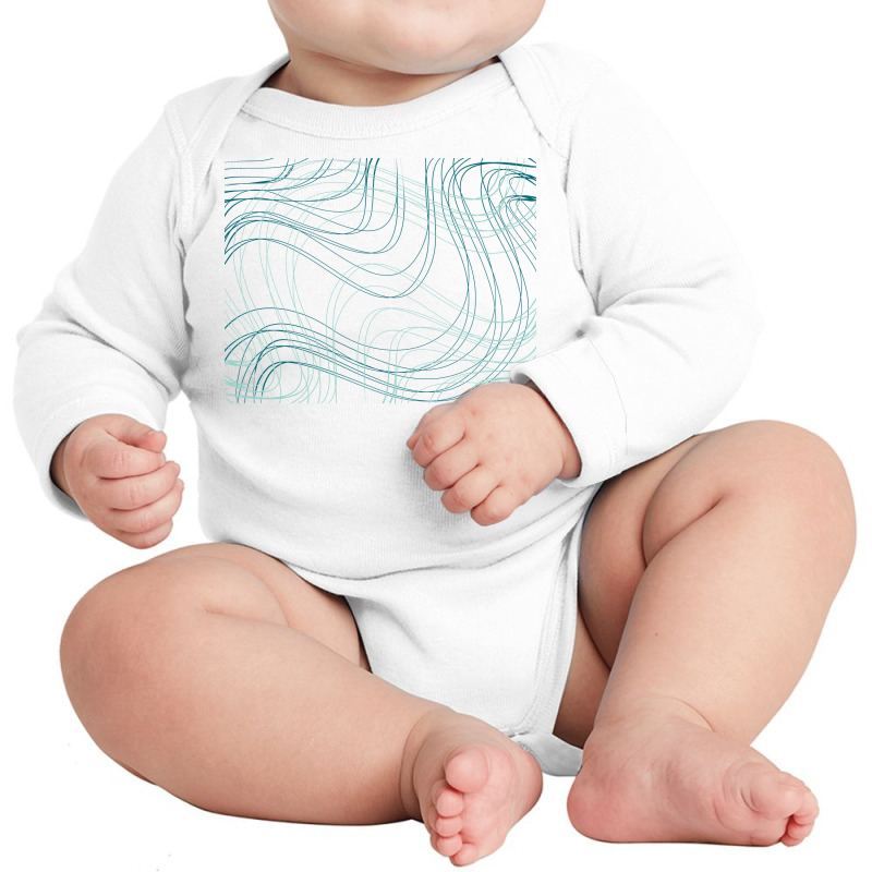 Beautiful Green Line Long Sleeve Baby Bodysuit by Distrowlinc | Artistshot